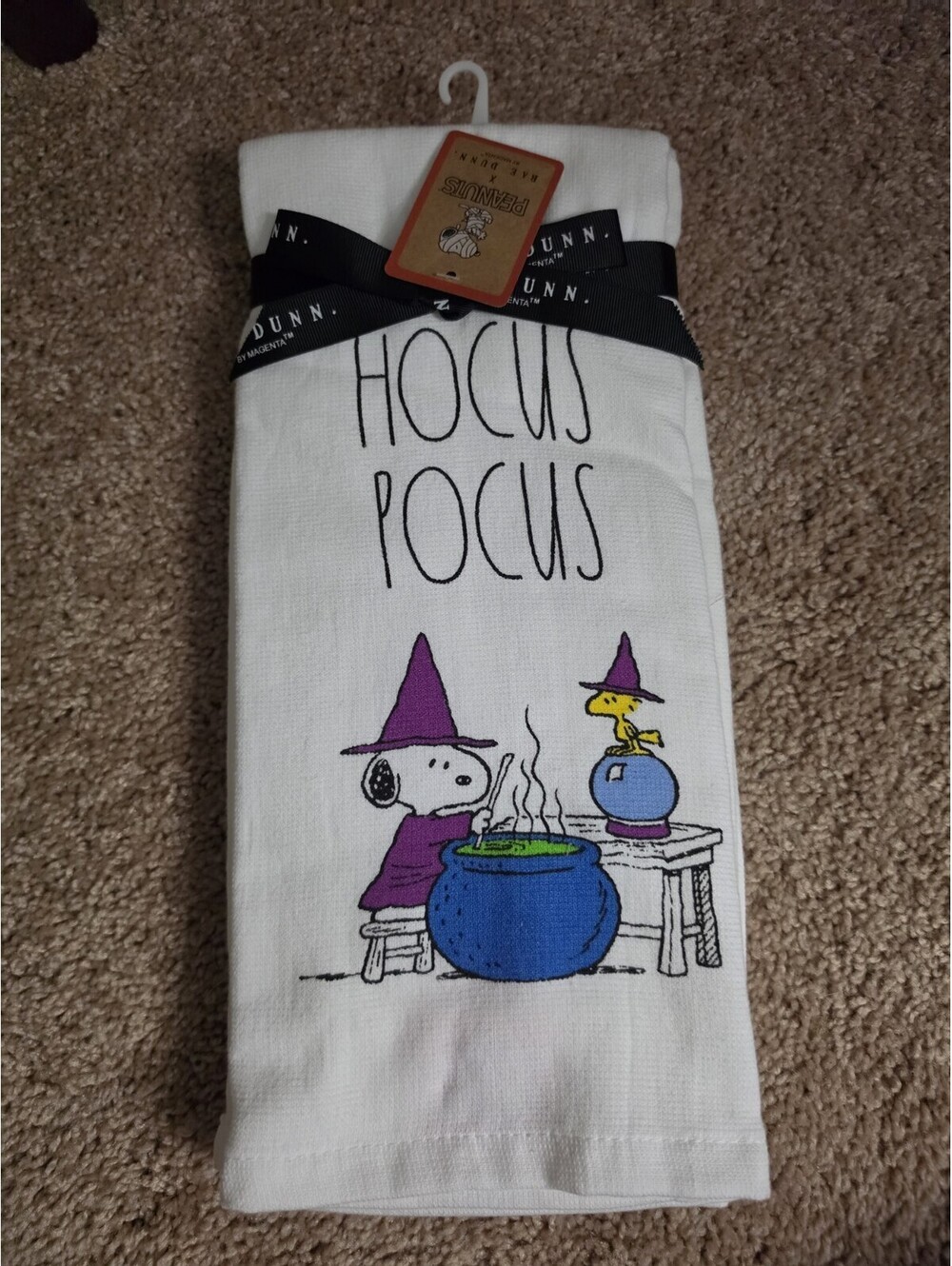 Rae Dunn HOCUS POCUS 2pc Snoopy Kitchen Hand Towels [COPY]